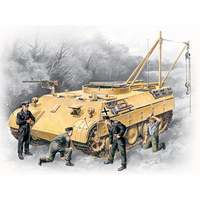 ICM 1/35 Bergepanther with German Tank Crew 35342 Plastic Model Kit