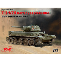 ICM 1/35 T-34/76 (early 1943 production), WWII Soviet Medium Tank 35365 Plastic Model Kit