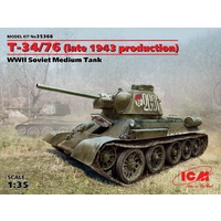 ICM 1/35 ?-34/76 (late 1943 production), WWII Soviet Medium Tank 35366 Plastic Model Kit