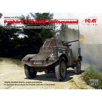 ICM 1/35 Panhard 178 AMD-35 Command, WWII French Armoured Vehicle 35375 Plastic Model Kit