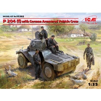 ICM 1/35 P 204 (f) with German Armoured Vehicle Crew 35382 Plastic Model Kit