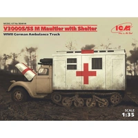 ICM 1/35 V3000S/SS M Maultier with Shelter WWII German Truck Plastic Model Kit
