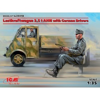ICM 1/35 Lastkraftwagen 3,5 t AHN with German Drivers 35418 Plastic Model Kit