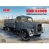 ICM 1/35 KHD S3000, WWII German Army Truck 35451 Plastic Model Kit