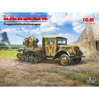 ICM 1/35 Sd Kfz 3b with Flak 38 AA Gun Plastic Model Kit
