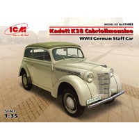 ICM 1/35 Kadett K38 Cabriolimousine, WWII German Staff Car 35483 Plastic Model Kit