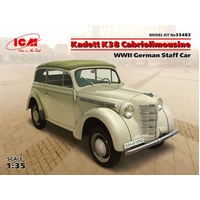 ICM 1/35 Kadett K38 Cabriolimousine WWII German Staff Car Plastic Model Kit