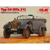 ICM 1/35 Typ G4 (Kfz.21) WWII German Staff Car Plastic Model Kit