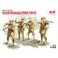 ICM 1/35 Greek Evzones (1940-1941) (4 figures) 35562 Plastic Model Kit