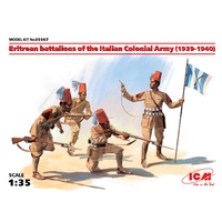 ICM 1/35 Eritrean battalions of the Italian ?olonial Army (1939-1940) (4 figures) 35567 Plastic Model Kit