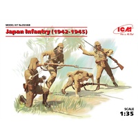 ICM 1/35 Japanese Infantry (1942-1945) (4 figures) 35568 Plastic Model Kit