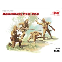 ICM 1/35 Japan Infantry (1942-1945) (4 Figures) Plastic Model Kit
