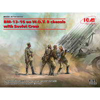 ICM 1/35 BM-13-16 on WOT 8 8 chassis w/Sovietcrew Plastic Model Kit 35592