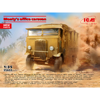 ICM 1/35 Montys Office Caravan Plastic Model Kit
