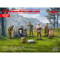 ICM 1/35 US Field Stove M-1937 with cook Plastic Model Kit