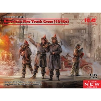 ICM 1/35 American Fire Truck Crew (1910s) Plastic Model Kit