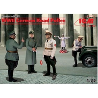 ICM 1/35 WWII German Road Police (5 Figures) Plastic Model Kit