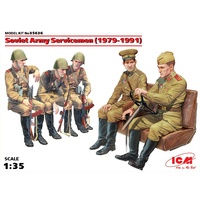 ICM 1/35 Soviet Army Servicemen (1979-1991), (5 figure) 35636 Plastic Model Kit