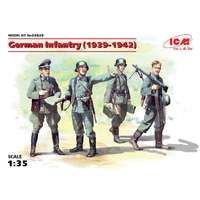 ICM 1/35 German Infantry (1939-1942) (4 Figures) Plastic Model Kit