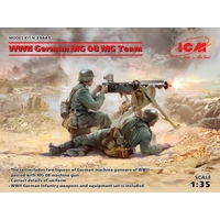 ICM 1/35 WWII German MG08 MG Team (2 Figures) Plastic Model Kit