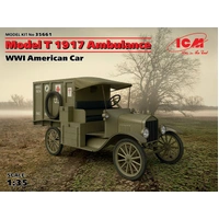 ICM 1/35 Model T 1917 Ambulance WWI American Car Plastic Model Kit