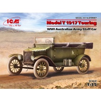ICM 1/35 Model T 1917 Touring, WWI Australian Army Staff Car 35667 Plastic Model Kit