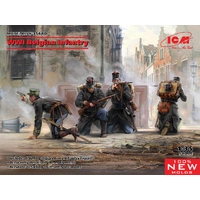 ICM 1/35 WWI Belgian Infantry Plastic Model Kit