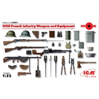 ICM 1/35 WWI French Infantry Weapon and Equipment 35681 Plastic Model Kit