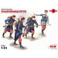 ICM 1/35 French Infantry (1914), (4 figures) 35682 Plastic Model Kit
