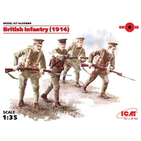 ICM 1/35 British Infantry (1914), (4 figures) 35684 Plastic Model Kit