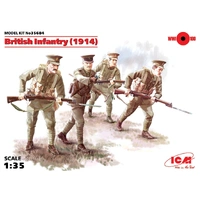 ICM 1/35 British Infantry (1914) (4 Figures) Plastic Model Kit