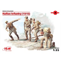 ICM 1/35 Italian Infantry (1915) (4 figures) 35687 Plastic Model Kit