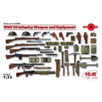 ICM 1/35 WWI US Infantry Weapon and Equipment Plastic Model Kit