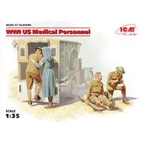 ICM 1/35 WWI US Medical Personnel 35694 Plastic Model Kit