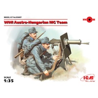 ICM 1/35 WWI Austro-Hungarian MG Team (2 figures) 35697 Plastic Model Kit