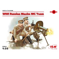ICM 1/35 WWI Russian Maxim MG Team (2 figures) 35698 Plastic Model Kit