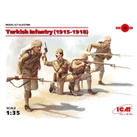 ICM 1/35 Turkish Infantry (1915-1918) (4 figures) 35700 Plastic Model Kit