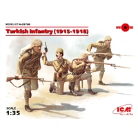 ICM 1/35 Turkish Infantry (1915-1918) (4 Figures) Plastic Model Kit