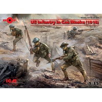 ICM 1/35 US Infantry (1918) (4 figures) 35704 Plastic Model Kit