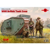 ICM 1/35 WWI British Tank Crew (4 figures) 35708 Plastic Model Kit
