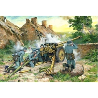 ICM 1/35 7.62 cm Pak 36(r) with German Crew (4 Figures) Plastic Model Kit