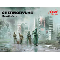 ICM 1/35 Chernobyl#4. Deactivators (4 figures) Plastic Model Kit 35904