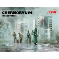 ICM 1/35 Chernobyl#4. Deactivators (4 Figures) Plastic Model Kit