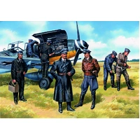 ICM 1/48 German Luftwaffe Pilots and Ground Personnel (1939-1945) (7 Figures) Plastic Model Kit