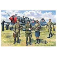 ICM 1/48 Soviet Air Force Pilots and Ground Personnel (1943-1945) (7 Figures) Plastic Model Kit