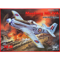 ICM 1/48 P51 Mk.IV-A Mustang RAF Fighter Plastic Model Kit 48155