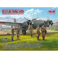 ICM 1/48 Ki-21-Ib 'Sally' with Japanese Pilots and Ground Personnel Plastic Model Kit