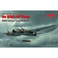 ICM 1/48 Ju 88A-4/Torp, WWII German Torpedo Plane 48236 Plastic Model Kit