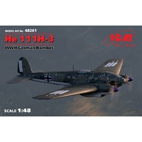 ICM 1/48 He 111H-3, WWII German Bomber 48261 Plastic Model Kit