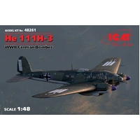 ICM 1/48 He 111H-3 WWII German Bomber Plastic Model Kit